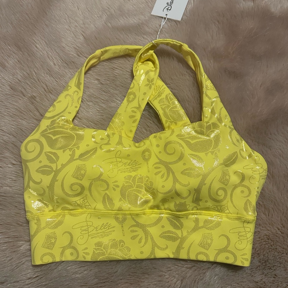 Crowned Athletics Disney Belle Sports Bra NWT -Small